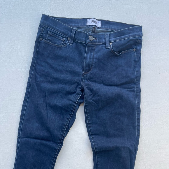PAIGE Verdugo Ultra Skinny Jeans - Dark Blue - Picture 1 of 7